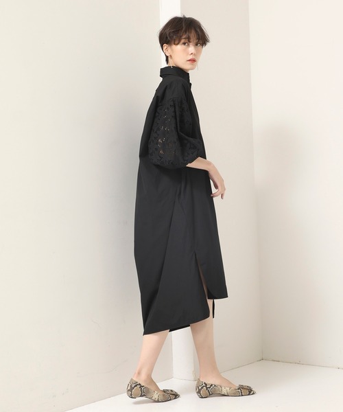 TICCA（ティッカ） 7分袖ワンピース FREE ブラック レディース