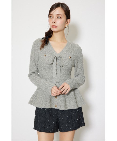 rienda（リエンダ） ニット セーター 2WAYペプラムニットカーディガン