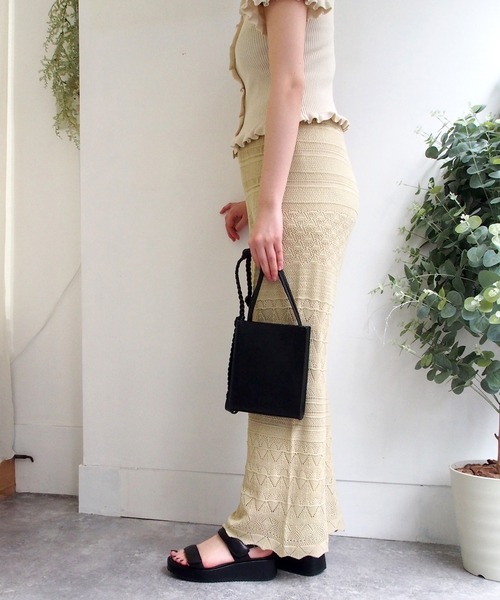 「cava cava」 フラットサンダル LL オリーブ レディース_画像5
