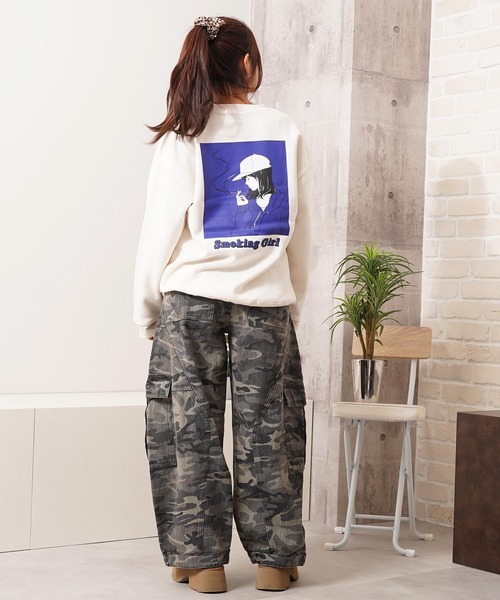 ワイドパンツ カーゴパンツ 迷彩 カモフラージュ バレルレッグ