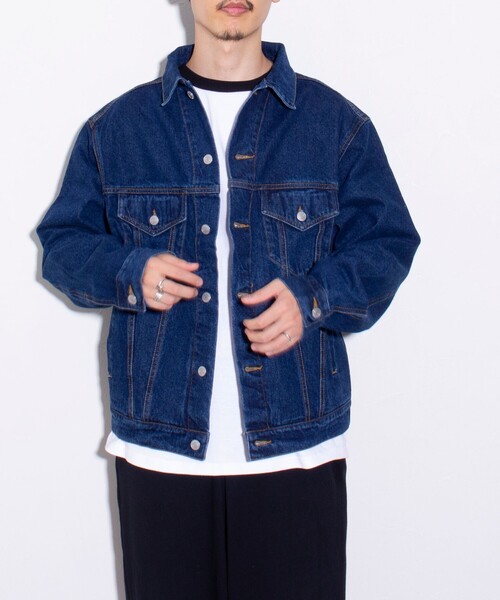 「GLOSTER」 デニムジャケット M インディゴブルー メンズ_画像5