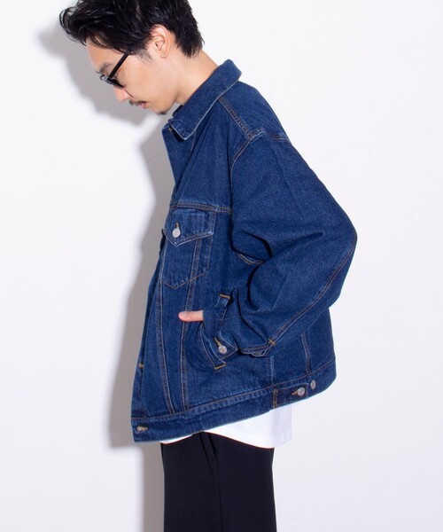「GLOSTER」 デニムジャケット M インディゴブルー メンズ_画像7
