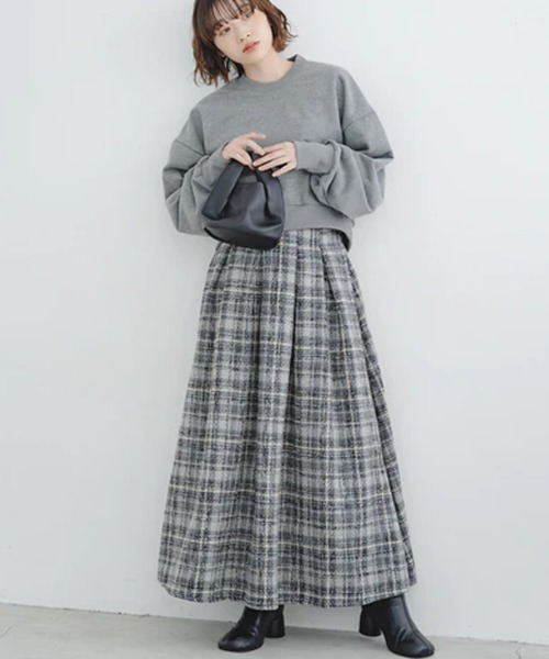 スカート ツイードチェックスカート : ZOZOTOWN Yahoo!店 - 通販