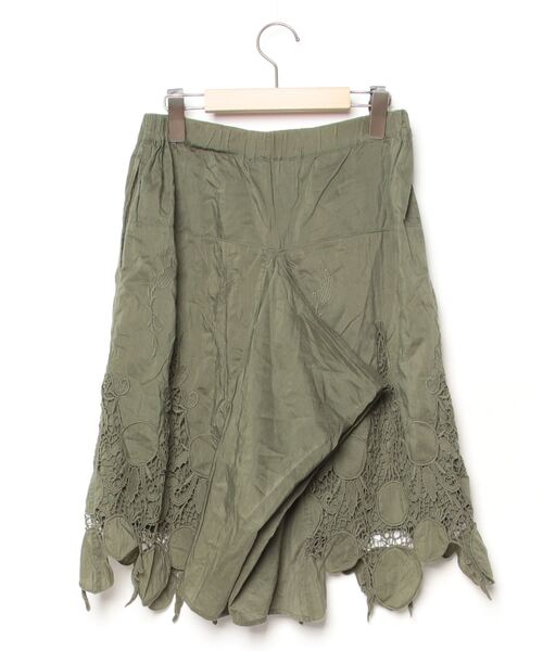 「ZUCCa」 サルエルパンツ M size グリーン レディース_画像2