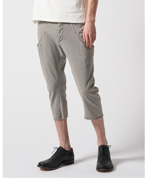 wjk クロップドパンツ MEDIUM ライトグレー メンズ : ZOZOTOWN Yahoo