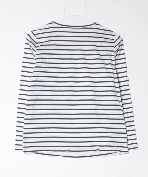 「leur logette」 ボーダー柄長袖カットソー 1 ホワイト レディース_画像2