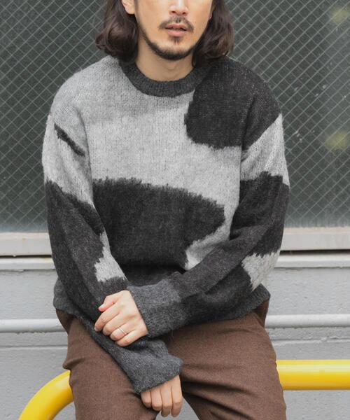 future archive 迷彩 モヘアニット 短丈 future archive 迷彩 モヘアニット 短丈