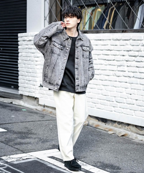 「Rocky Monroe」 デニムジャケット L ブラック メンズ_画像2