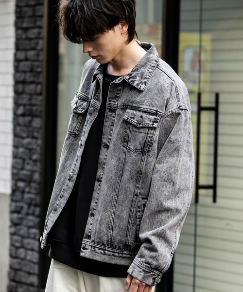 「Rocky Monroe」 デニムジャケット L ブラック メンズ_画像5