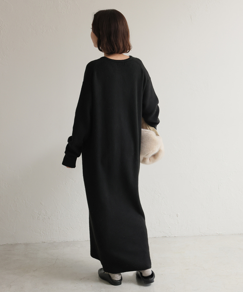 SLOBE IENA（スローブイエナ） ワンピース エアリーヘンリーニット