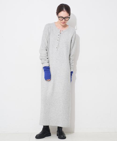 SLOBE IENA（スローブイエナ） ワンピース エアリーヘンリーニット