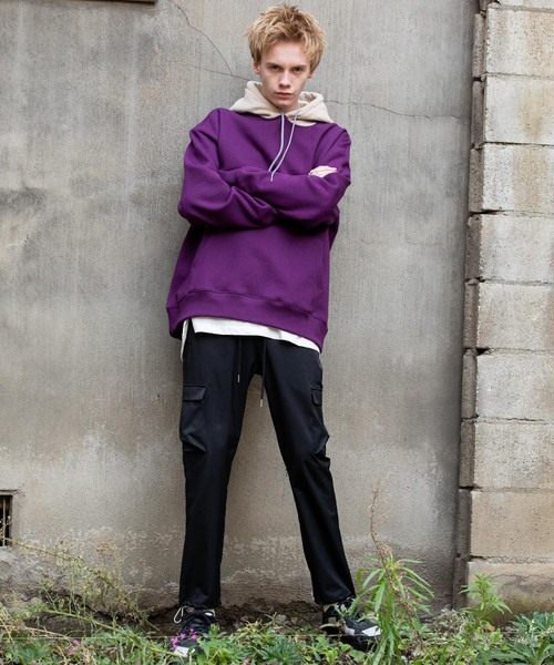 「AIVER」 イージーパンツ SMALL ブラック メンズ_画像5