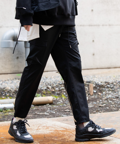 「AIVER」 イージーパンツ SMALL ブラック メンズ_画像9