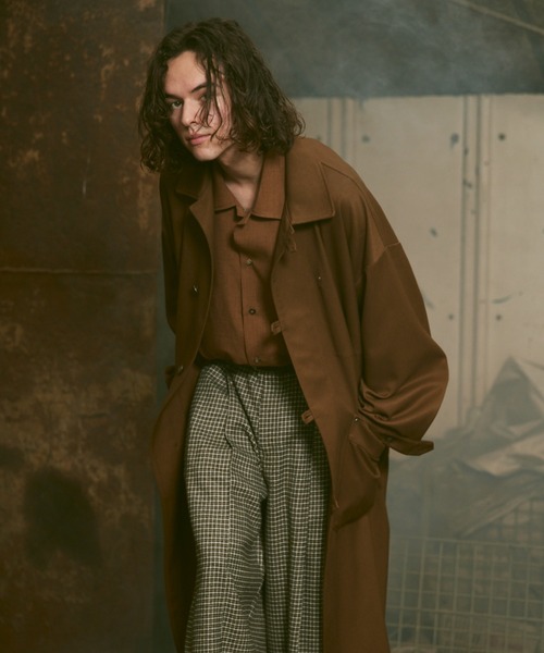 「Casper John」 コート MEDIUM インディゴブルー メンズ_画像6