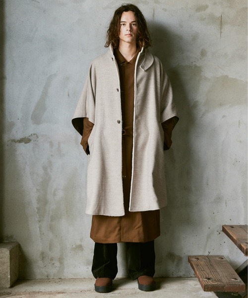 「Casper John」 コート MEDIUM インディゴブルー メンズ_画像9