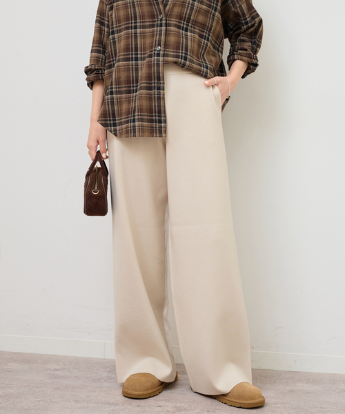 JOURNAL STANDARD relume セミワイドニットパンツ新品未使用 JOURNAL STANDARD relume（ジャーナルスタンダード レリューム