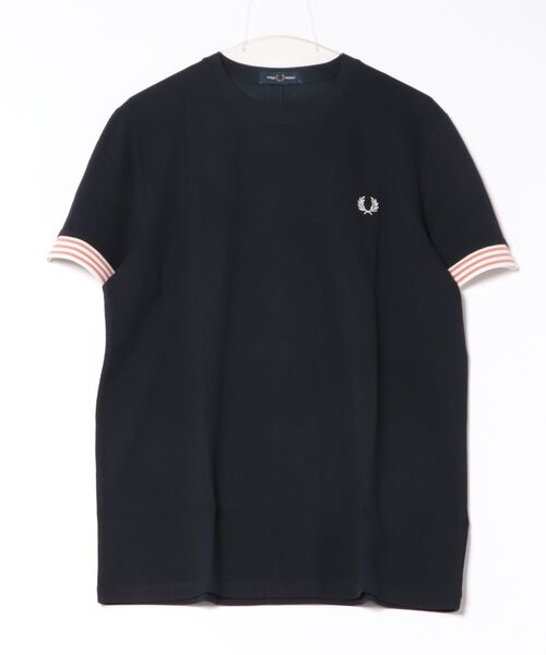 FRED PERRY（フレッドペリー） 半袖Tシャツ M ネイビー メンズ 