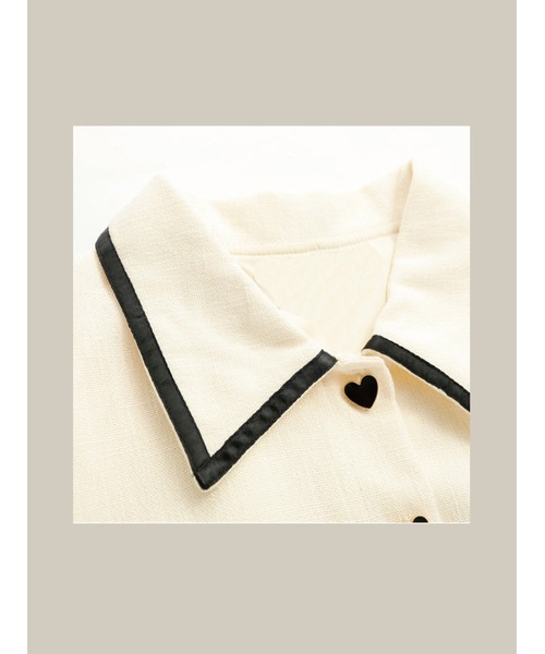 「LA POMME petit」 シャツワンピース LARGE ペールイエロー レディース_画像2