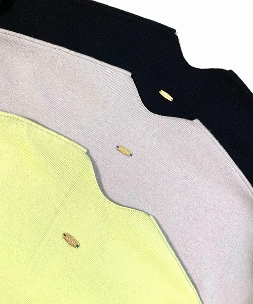 「Q」 長袖ニット MEDIUM ブルー レディース_画像5