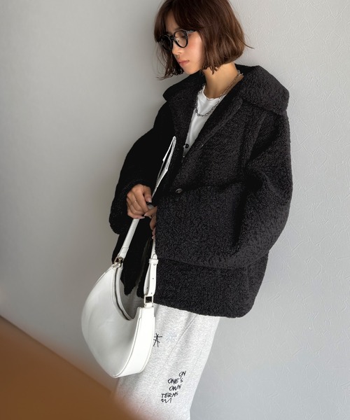 「classicalelf」 ブルゾン SMALL ブラック レディース_画像8