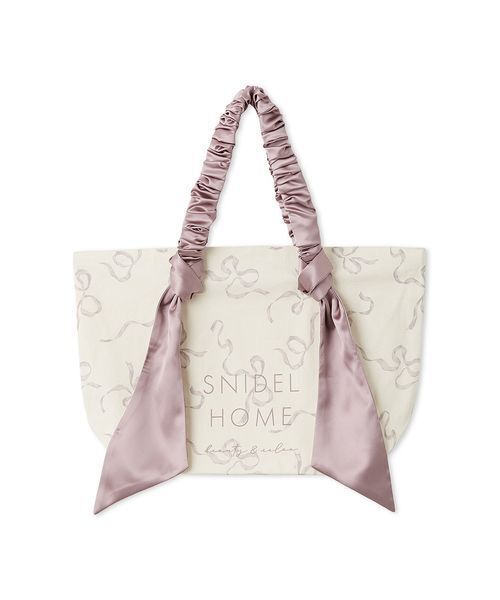 SNIDEL HOME トートバッグ オーガニックキャンバストート-BIG-（RIBBON