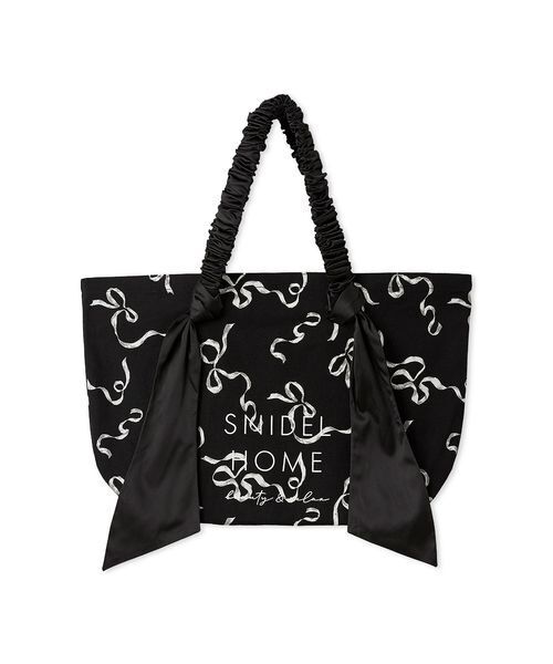 SNIDEL HOME トートバッグ オーガニックキャンバストート-BIG-（RIBBON