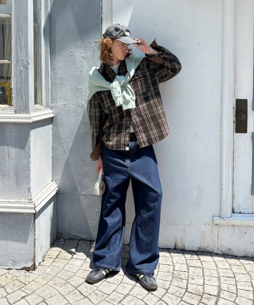 「CIAOPANIC TYPY」 長袖シャツ LARGE ブラウン レディース_画像7