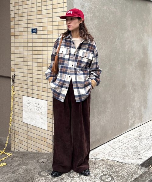 「CIAOPANIC TYPY」 長袖シャツ LARGE ブラウン レディース_画像8