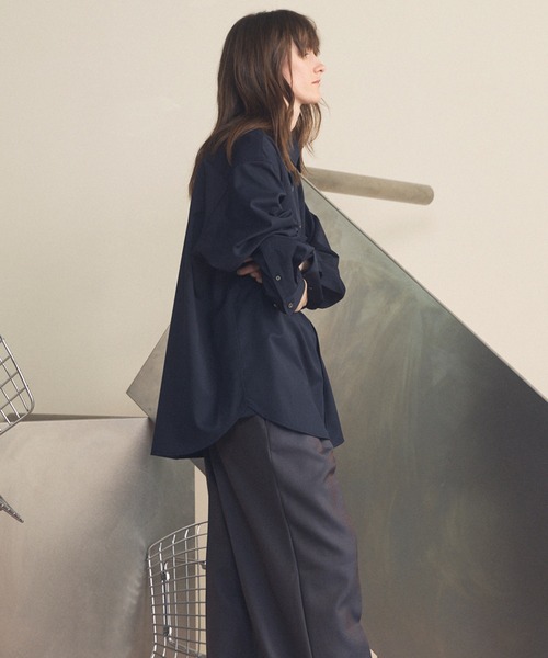 MAISON SPECIALのブラックコーデュロイシャツ 男女兼用Lサイズ MAISON SPECIAL（メゾンスペシャル） シャツ メンズ レディース
