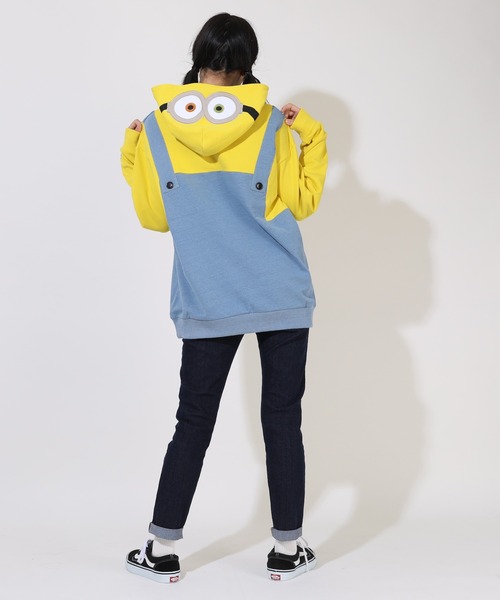 「MINIONS」 長袖カットソー L イエロー レディース_画像4