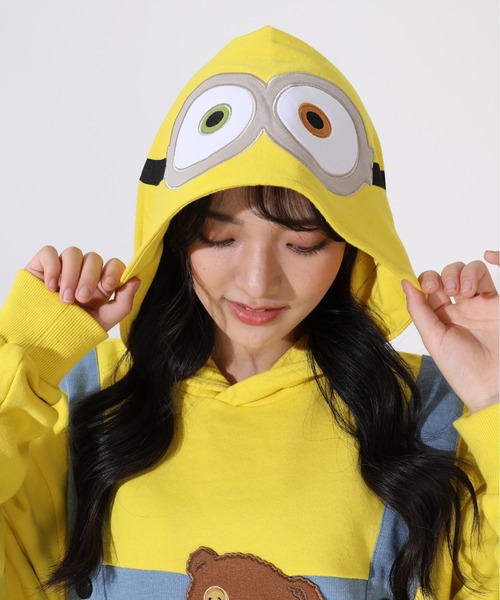 「MINIONS」 長袖カットソー L イエロー レディース_画像7
