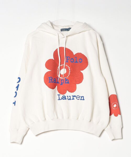Polo Ralph Lauren 花柄パーカー S 美品 POLO RALPH LAUREN（ポロ・ラルフローレン） パーカー フローラル ロゴ