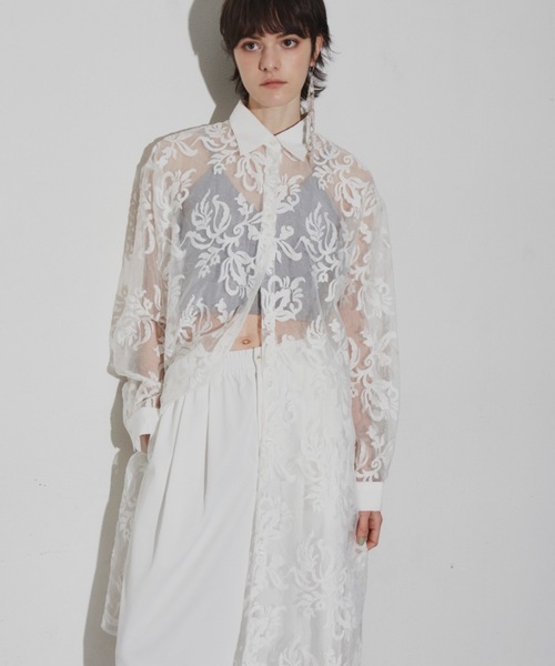 「LA BELLE ETUDE」 「belle vintage」シャツワンピース FREE ブラック レディース_画像2