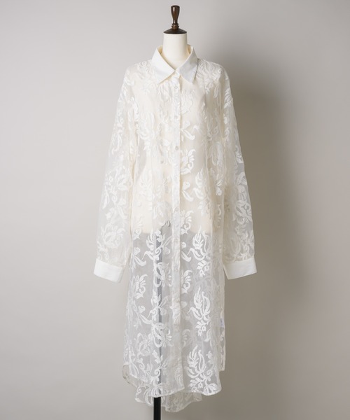 「LA BELLE ETUDE」 「belle vintage」シャツワンピース FREE ブラック レディース_画像4