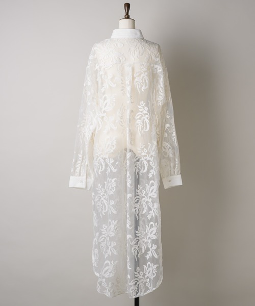 「LA BELLE ETUDE」 「belle vintage」シャツワンピース FREE ブラック レディース_画像6