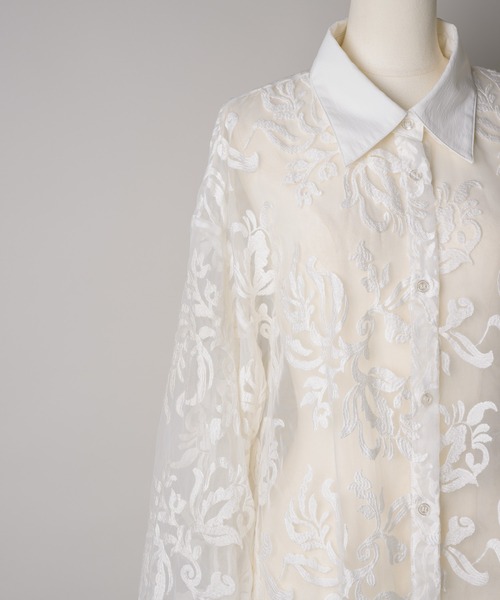 「LA BELLE ETUDE」 「belle vintage」シャツワンピース FREE ブラック レディース_画像8