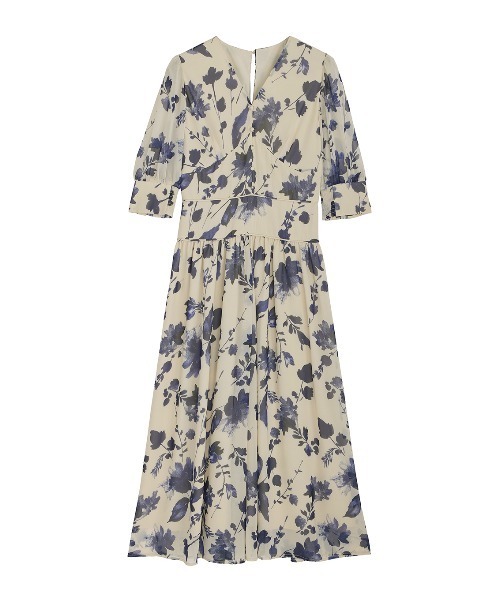 Ameri（アメリ） ドレス GRAINY FLOWER CHIFFON DRESS : ZOZOTOWN