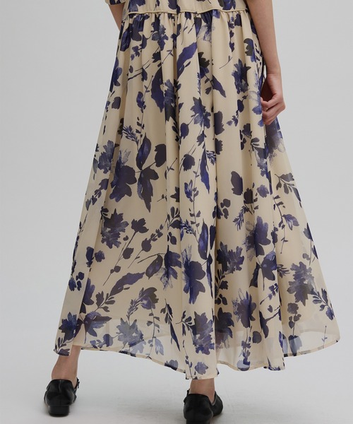 Ameri（アメリ） ドレス GRAINY FLOWER CHIFFON DRESS : ZOZOTOWN