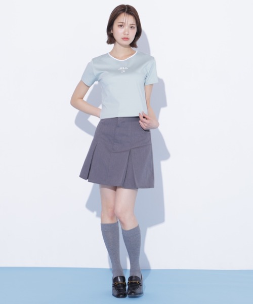 スカート 「Dickies × JILL by JILL STUART」別注タックミニスカートの画像
