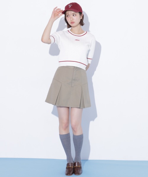 スカート 「Dickies × JILL by JILL STUART」別注タックミニスカートの画像