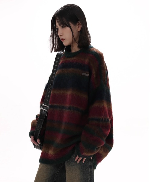 「WESTBOY」 長袖ニット M グレー メンズ_画像2