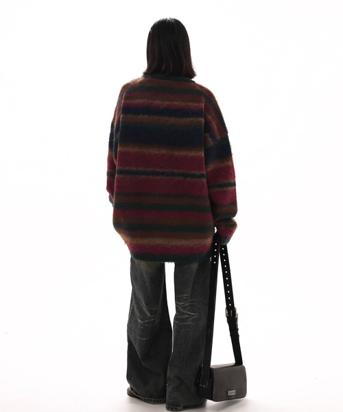 「WESTBOY」 長袖ニット M グレー メンズ_画像7