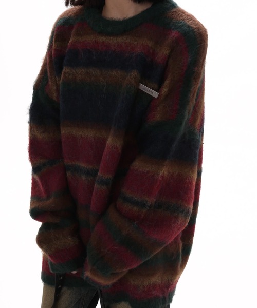 「WESTBOY」 長袖ニット M グレー メンズ_画像8