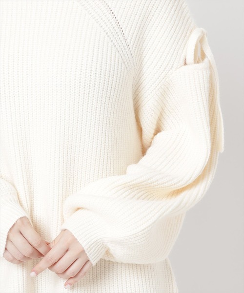 「WILLSELECTION」 ニットワンピース MEDIUM グレー レディース_画像10