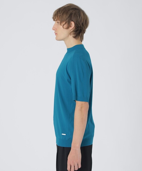 【新品未使用】machattリバーバイカラーTシャツ(ブルー) machatt マチャット リバーバイカラーTシャツ ブルーの通販 by prez's