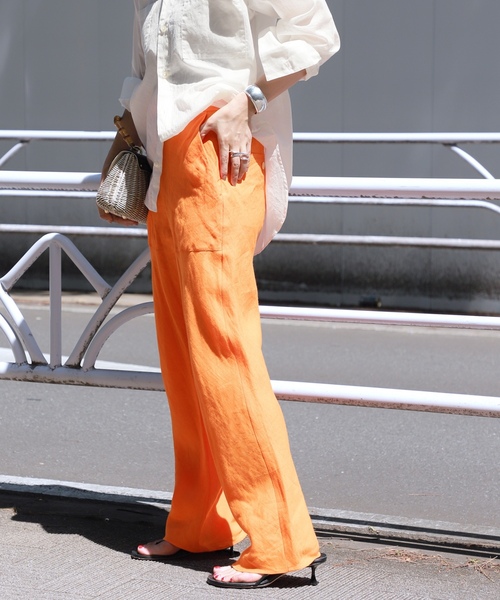 「VERMEIL par iena」 パンツ 36 グリーン レディース_画像4