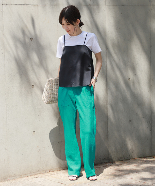 「VERMEIL par iena」 パンツ 36 グリーン レディース_画像9