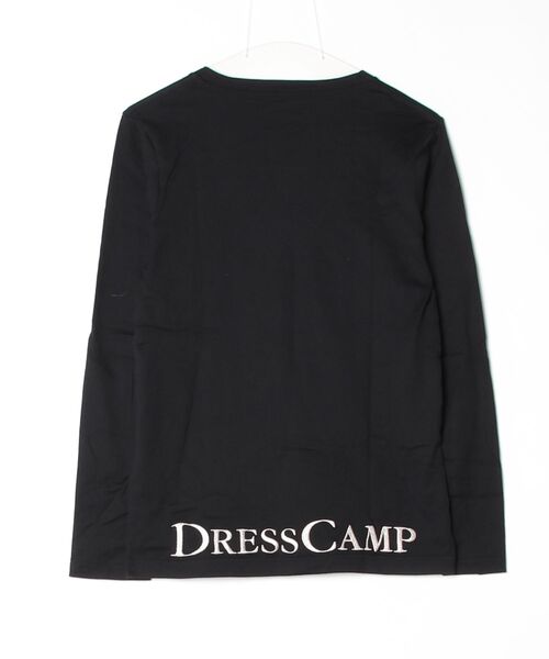 「DRESSCAMP」 長袖Tシャツ 46 ブラック メンズ_画像2