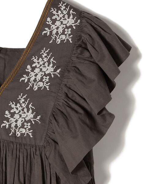 「SHIPS」 「ships little black」ノースリーブワンピース「troisiemeCHACOコラボ」 ONE SIZE ナチュラル レ_画像9