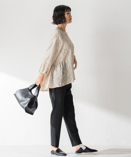 「LAUTREAMONT」 パンツ 11号 チャコールグレー レディース_画像3